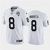 Nike Raiders 8 Marcus Mariota White 2020 Inaugural Season Vapor Untouchable Limited Jersey Dzhi,baseball caps,new era cap wholesale,wholesale hats